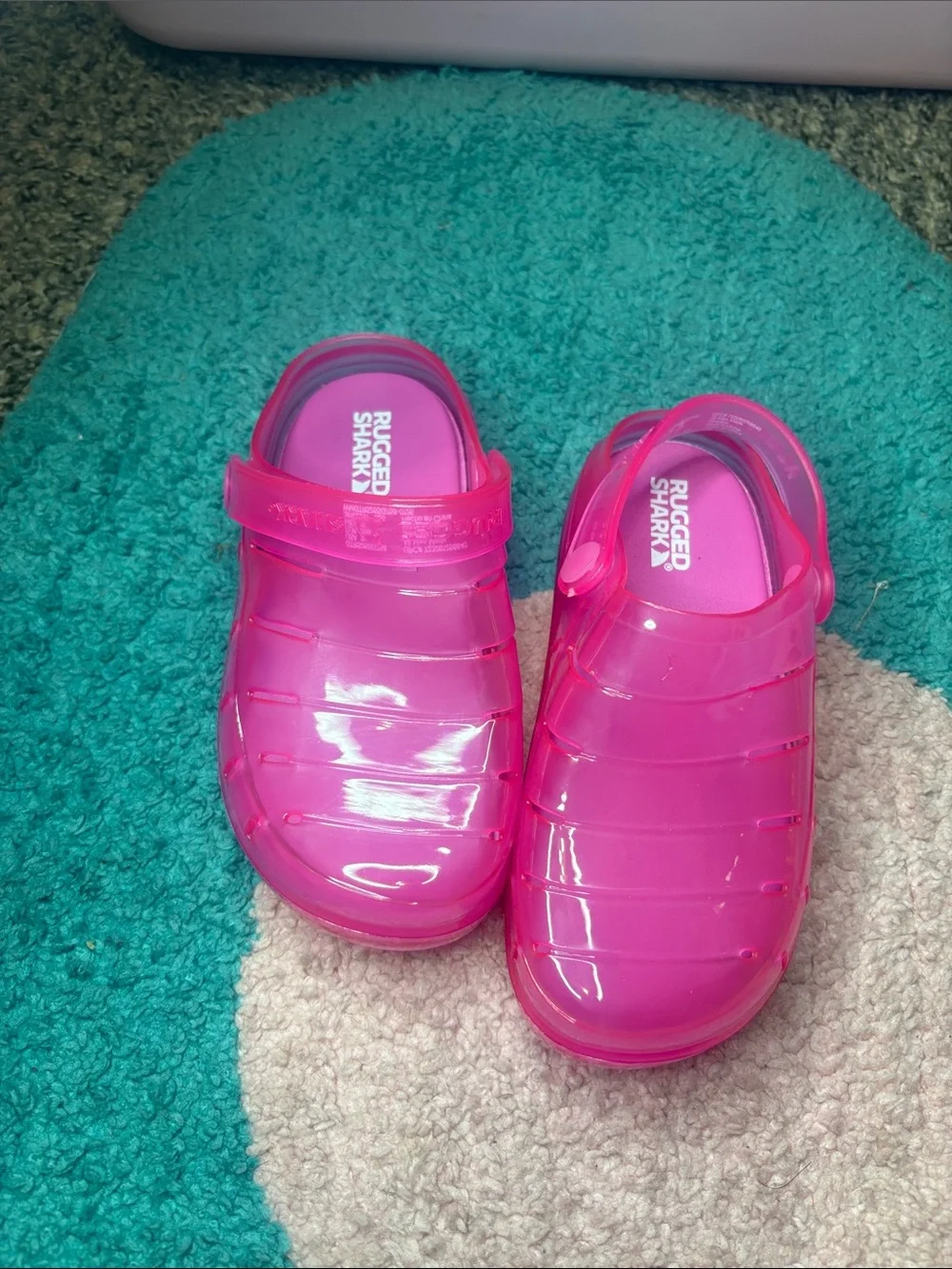 Kids Jelly Clog Sandals - Bright Pink